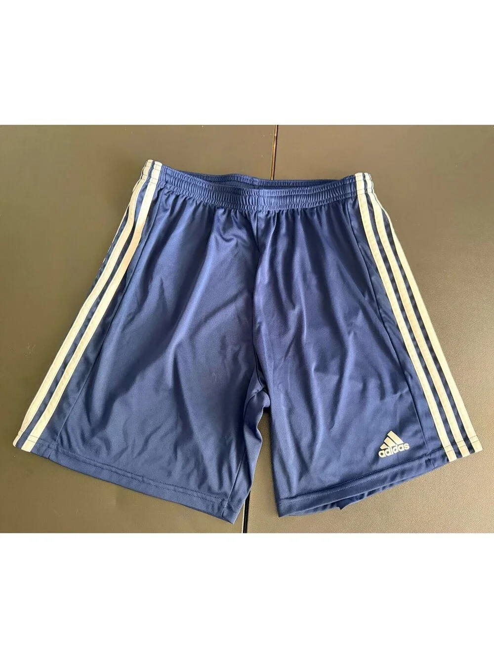 Adidas Men's MEDIUM Squadra 21 Soccer Shorts Navy Blue Aeroready Drawstring